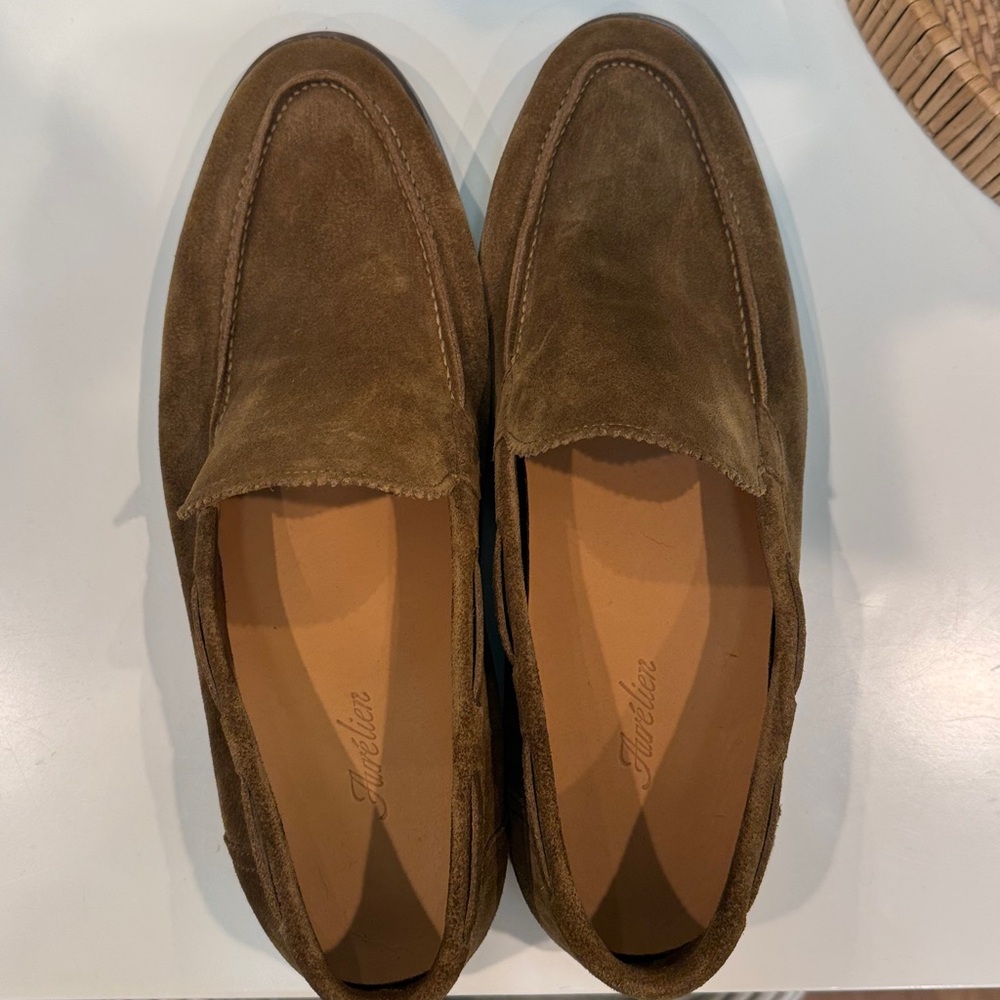 Aurelian Brown Suede Loafers for Men - Picture 3 of 5